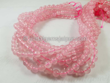 Rose Quartz Smooth Round Beads